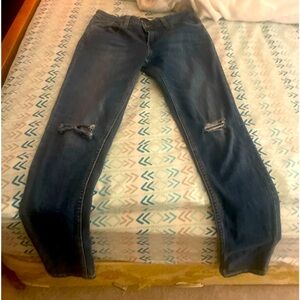 Levi’s denim w/ holes - some stretch in them size 29 straight leg